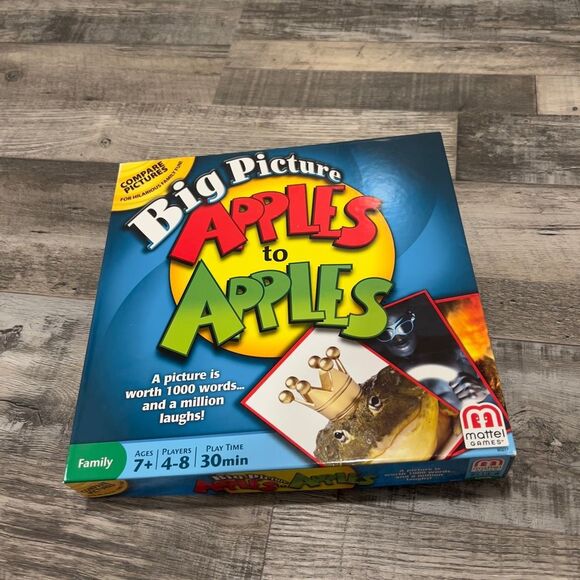 Mattel Games Mattel Games Big Picture Apples To Apples Game Poshmark Mattel games mattel games big picture apples to apples game poshmark